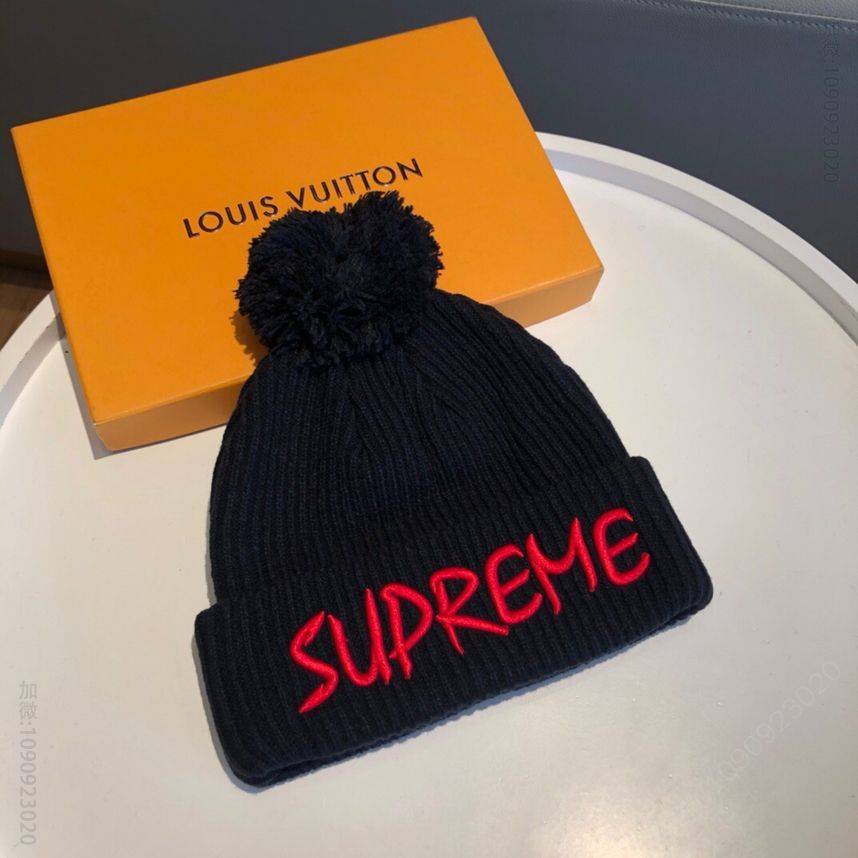 supermem毛线帽简约大气毛线针织帽