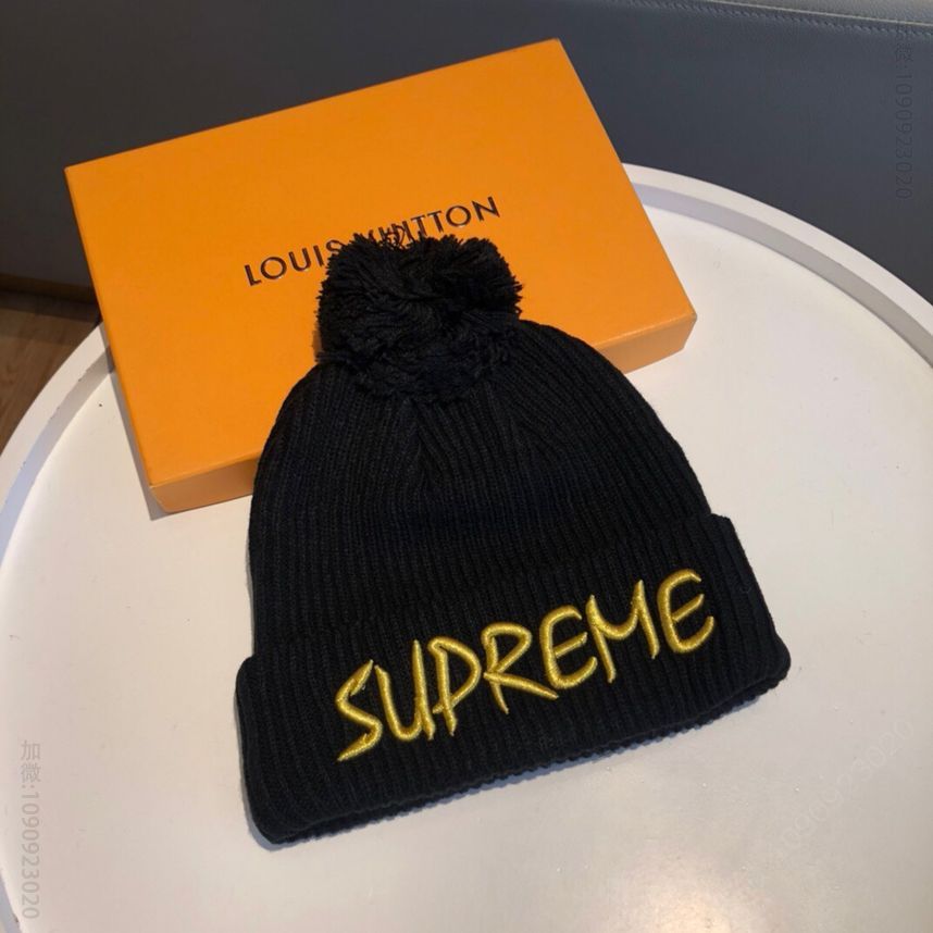 supermem毛线帽简约大气毛线针织帽
