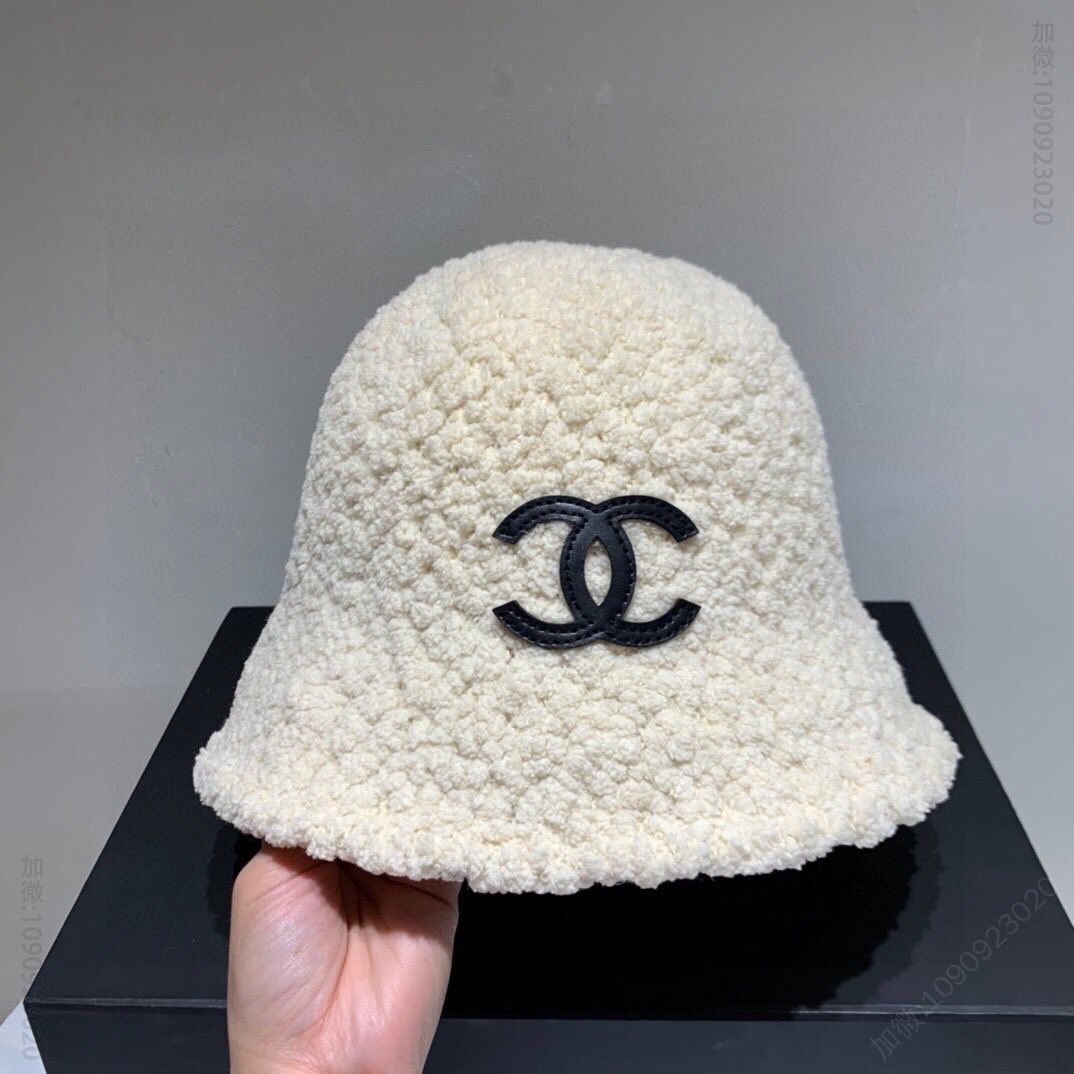 CHANEL香奈儿2023秋冬新款毛呢渔夫帽