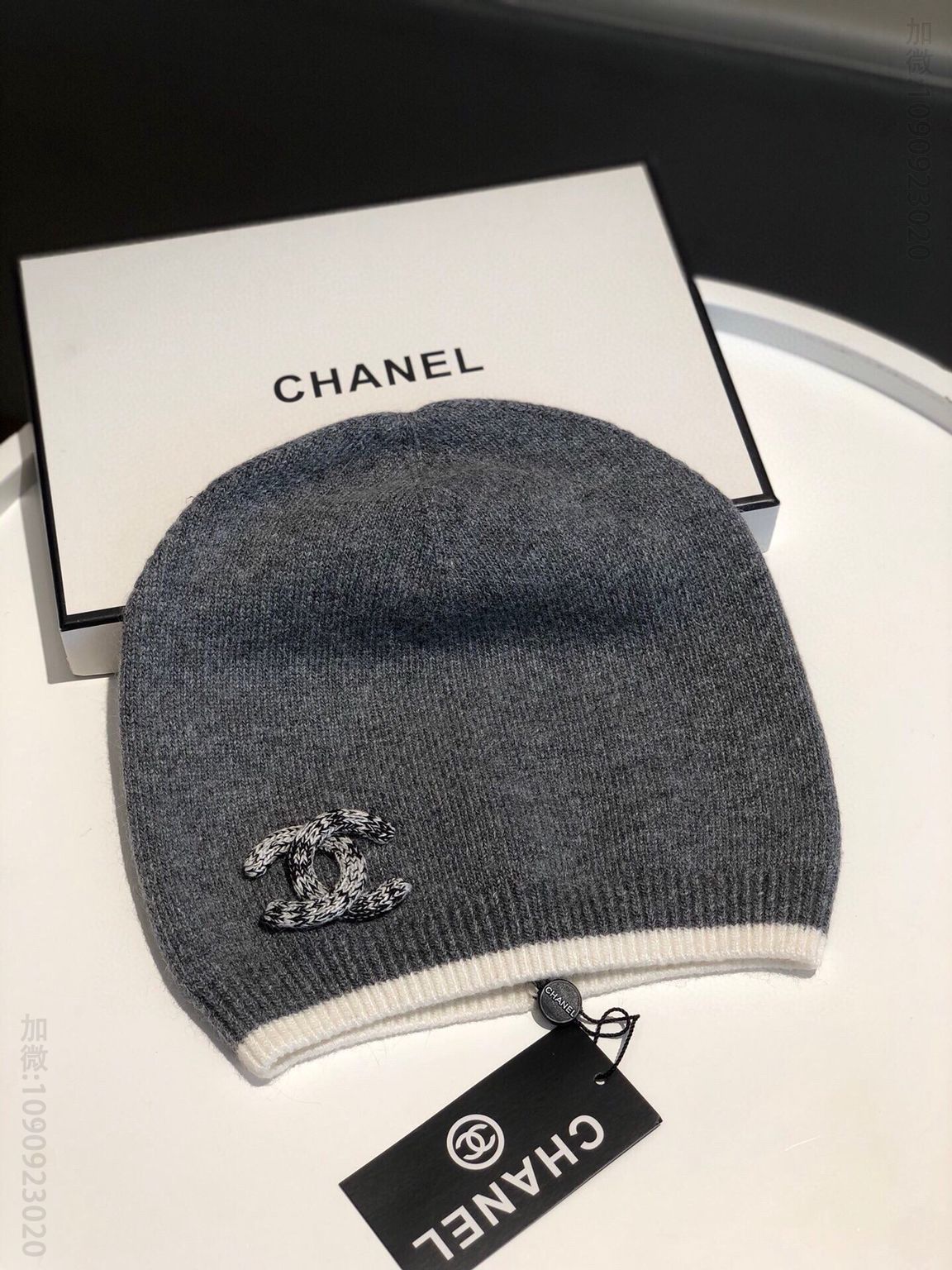 CHANEL香奈儿简约大气日系毛线针织帽