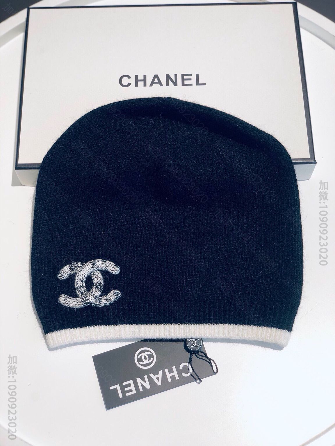 CHANEL香奈儿简约大气日系毛线针织帽