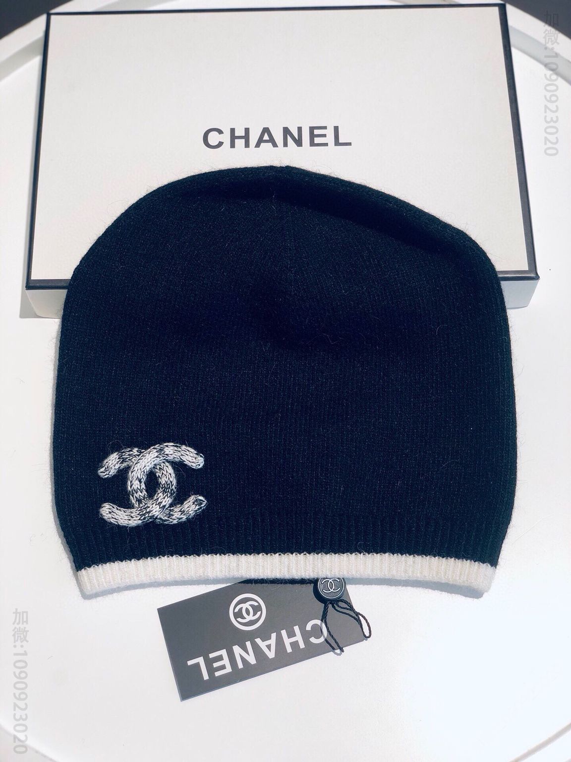 CHANEL香奈儿简约大气日系毛线针织帽