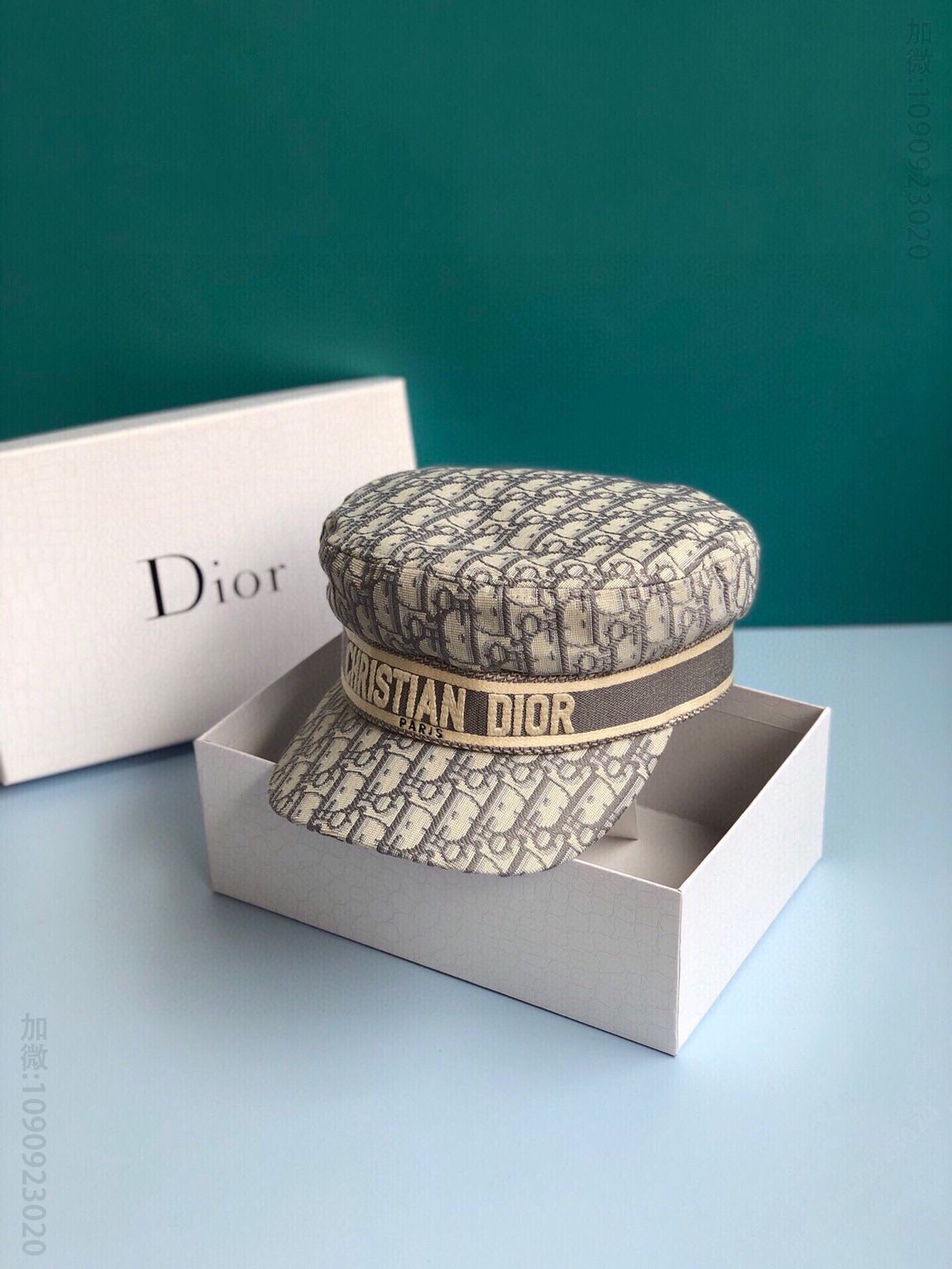 Dior迪奥20秋冬新款老花字母logo报童帽军帽