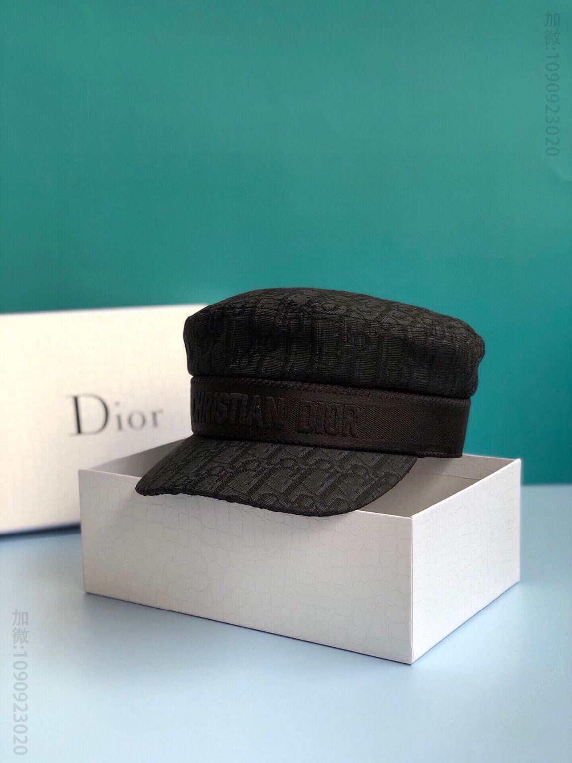 Dior迪奥20秋冬新款老花字母logo报童帽军帽