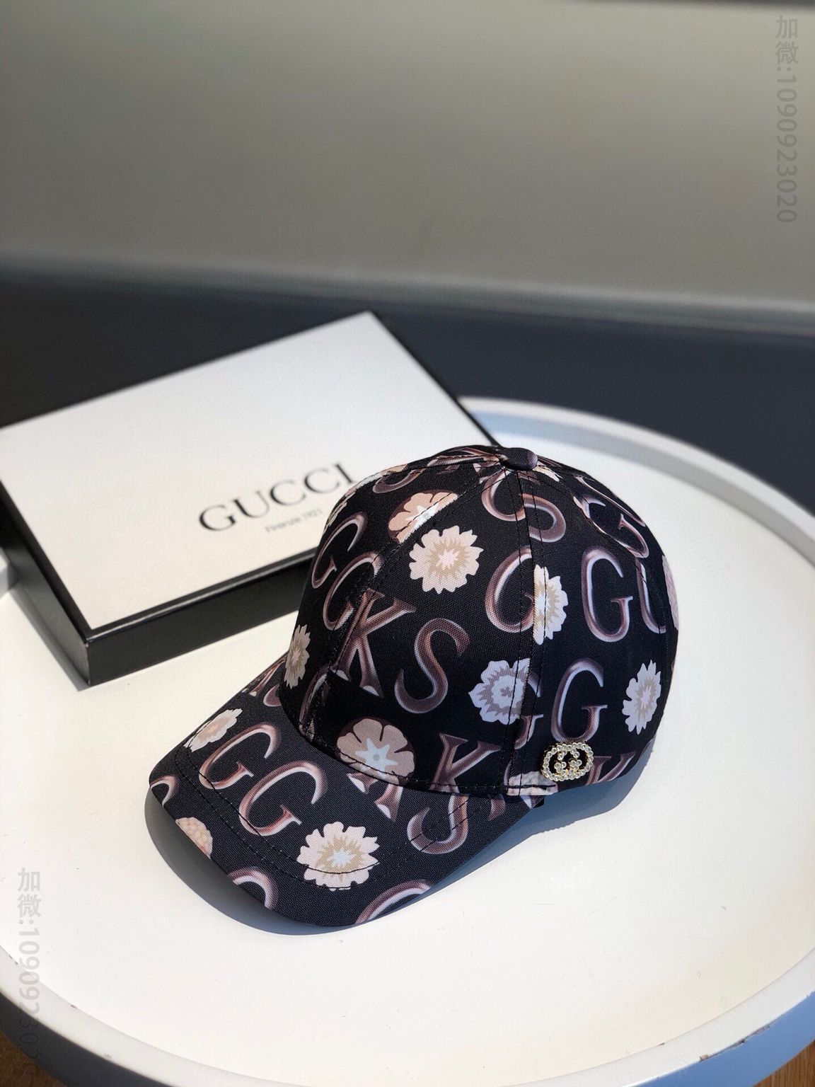 GUCCI古驰新款涂鸦棒球帽鸭舌帽