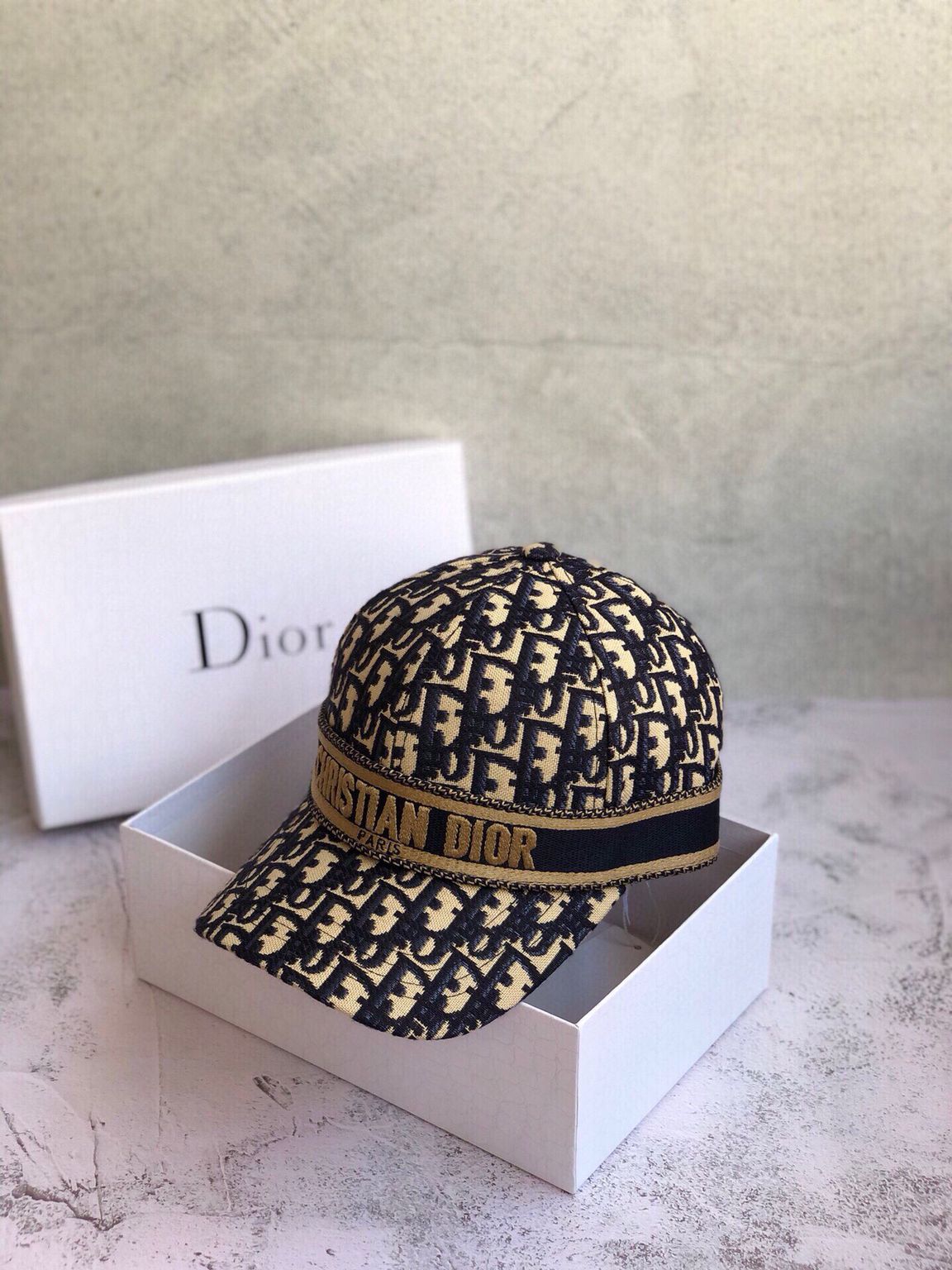 高仿迪奥男女款帽子 Dior迪奥20秋冬新款老花字母logo棒球帽 高仿迪奥帽子 