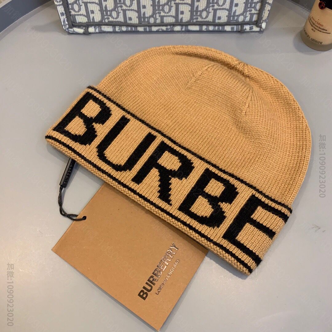 Burberry巴宝莉定制羊毛毛线帽