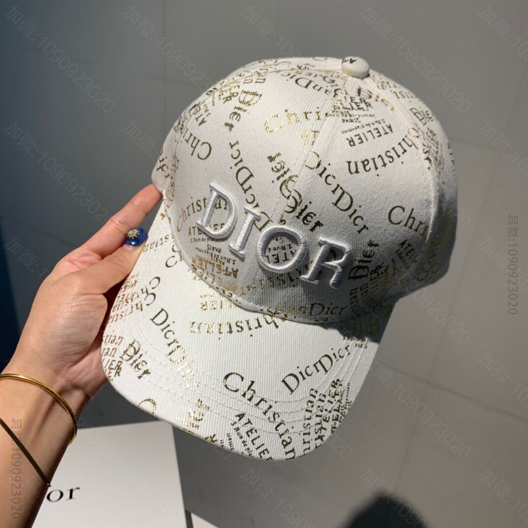 Dior迪奥新款重工刺绣logo棒球帽