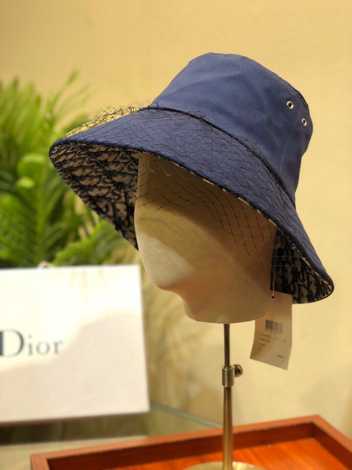 高仿迪奥男女款帽子 Dior迪奥大沿双面新品渔夫帽 Dior帽子 
