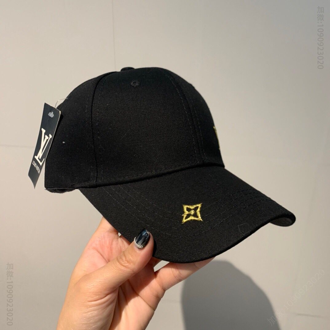 LV路易威登提花刺绣logo原版帆布料原单棒球帽鸭舌帽