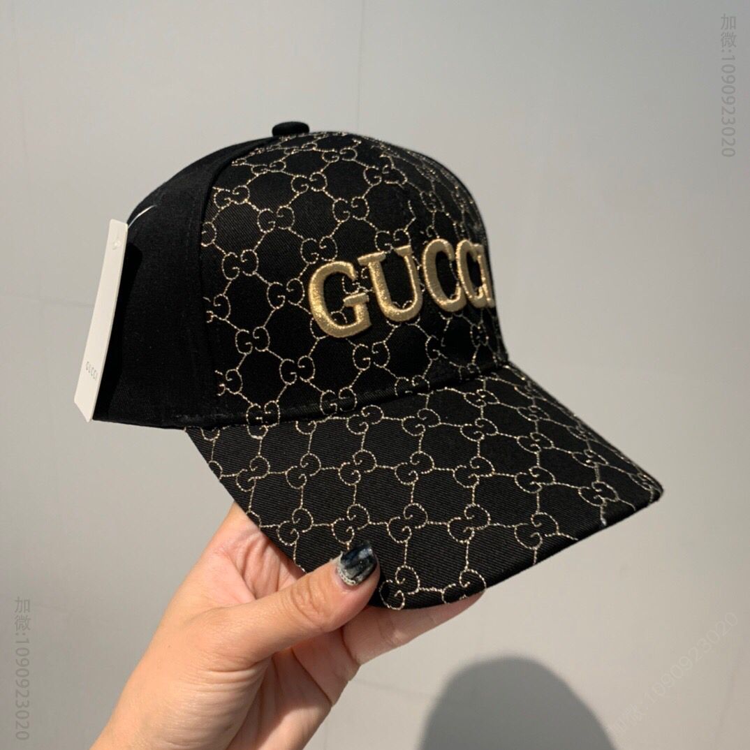 GUCCI古奇男女通用新款秋冬棒球帽经典帆布鸭舌帽