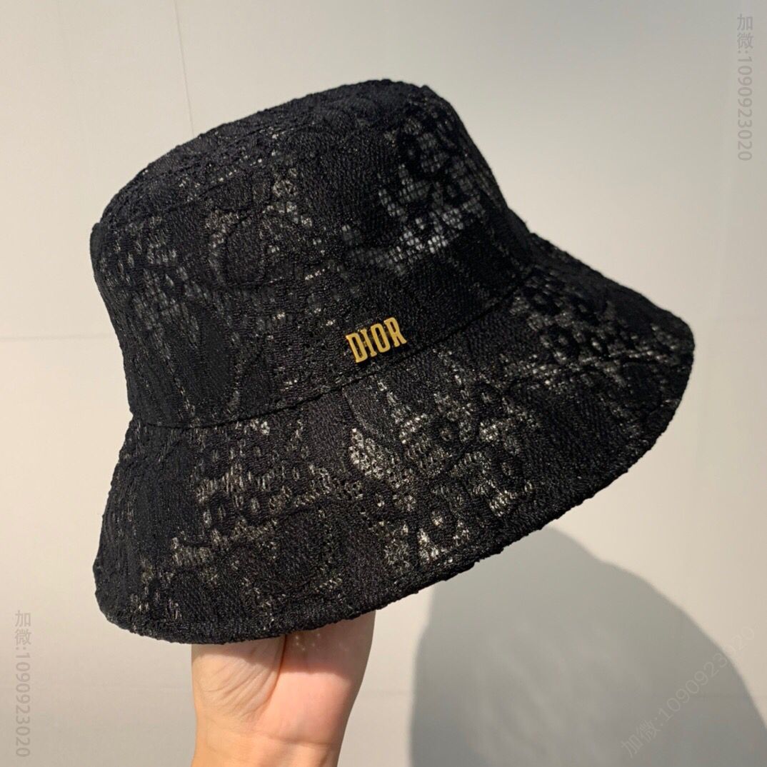 Dior迪奥2023春夏蕾丝渔夫帽