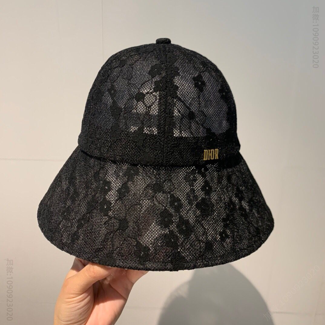 Dior迪奥简单大方新款蕾丝遮阳帽