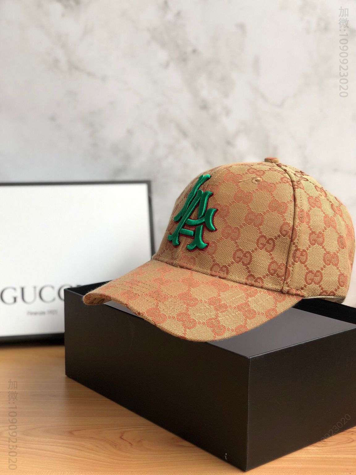 GUCCI古驰 VS NY字母gg刺绣棒球帽鸭舌帽