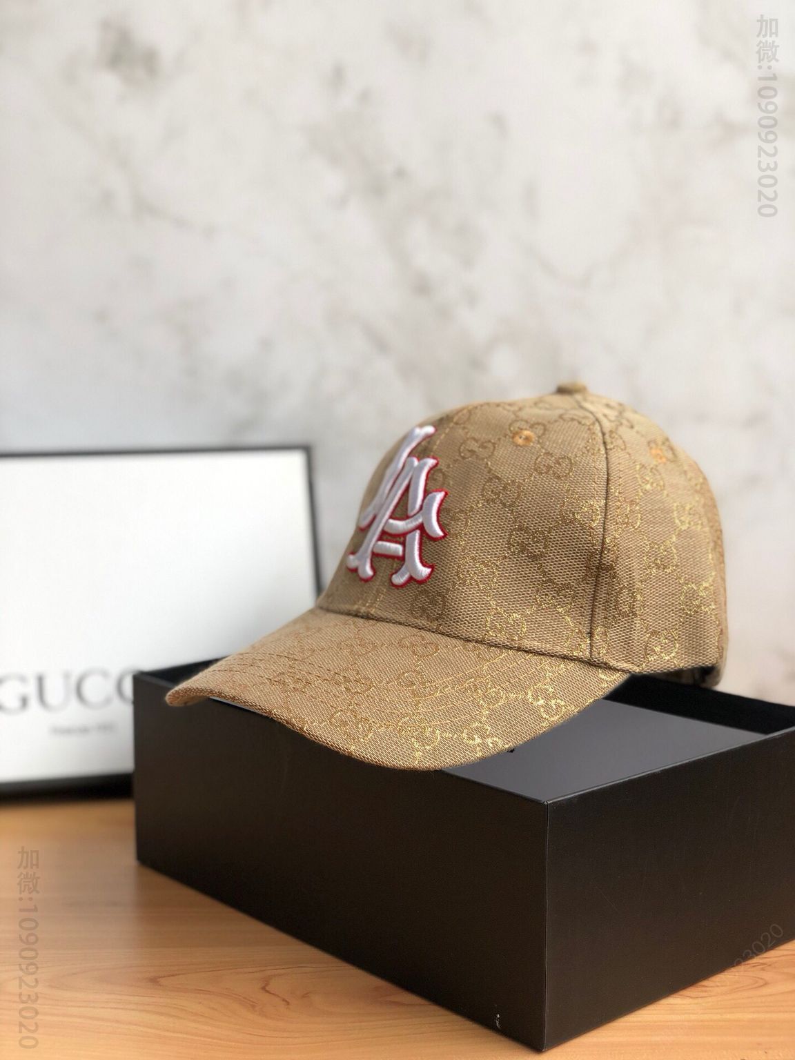 GUCCI古驰 VS NY字母gg刺绣棒球帽鸭舌帽