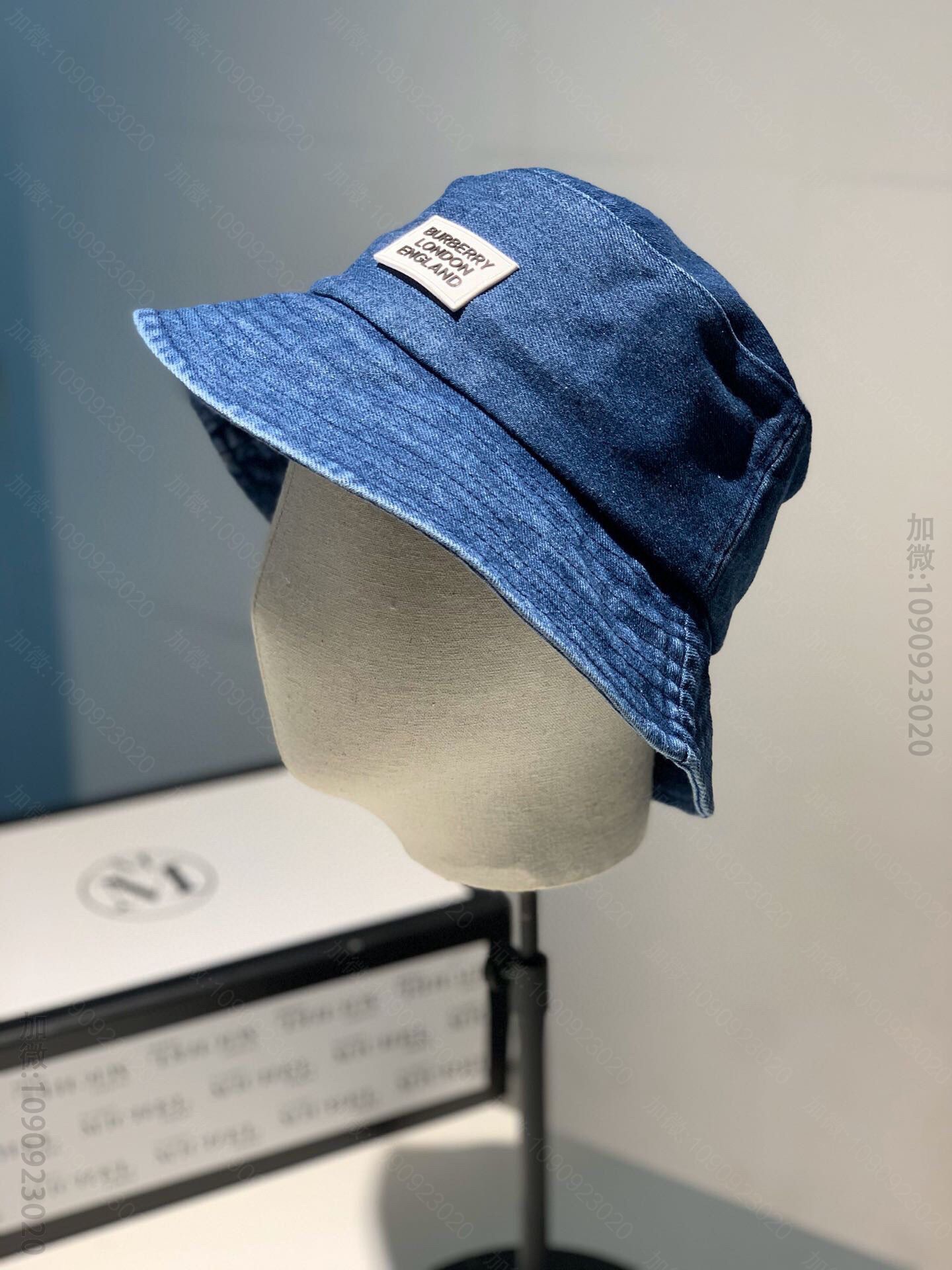 巴宝莉Burberry牛仔男女通用渔夫帽