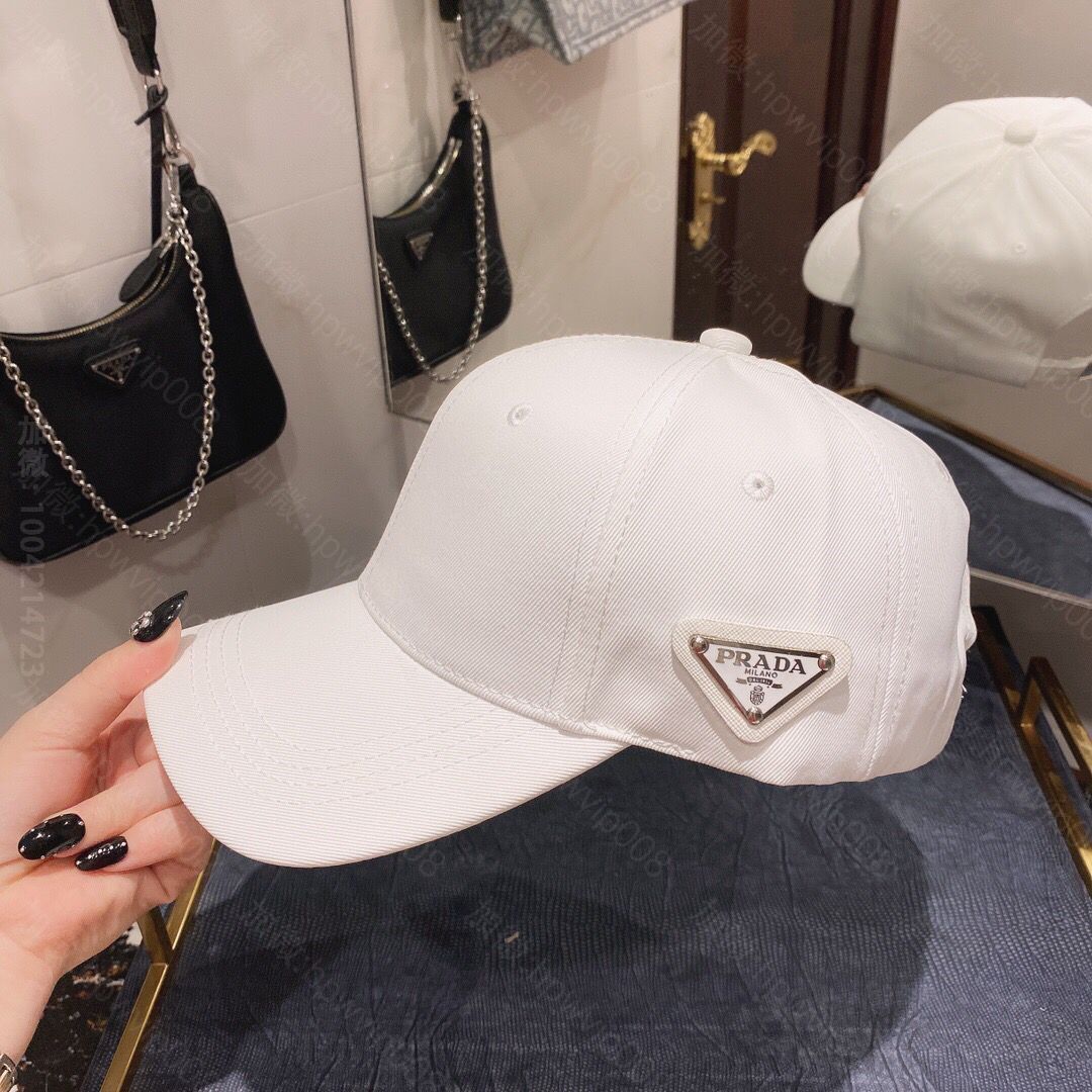 a货普拉达男女款帽子 PRADA普拉达男女通用棒球帽鸭舌帽 A货普拉达帽子货源 