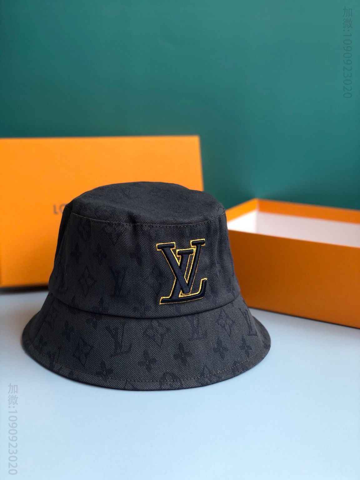 LV路易威登新品立体刺绣渔夫帽