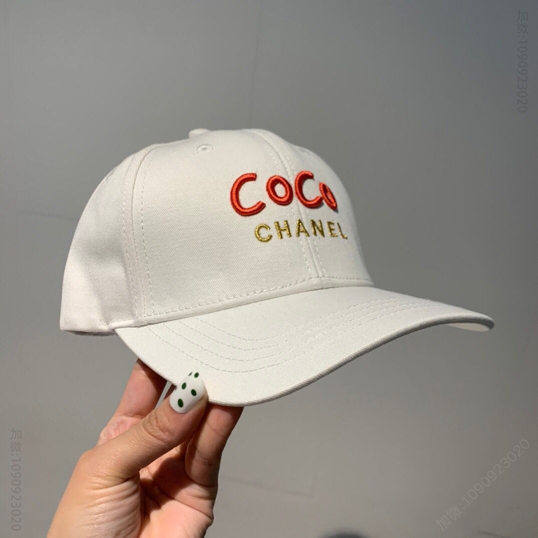 CHANEL香奈儿重工刺绣logo男女通用原单棒球帽鸭舌帽