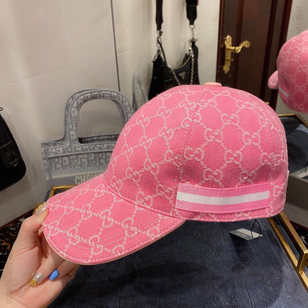 GUCCI古奇原版牛仔布料+头层牛皮男女通用棒球帽鸭舌帽
