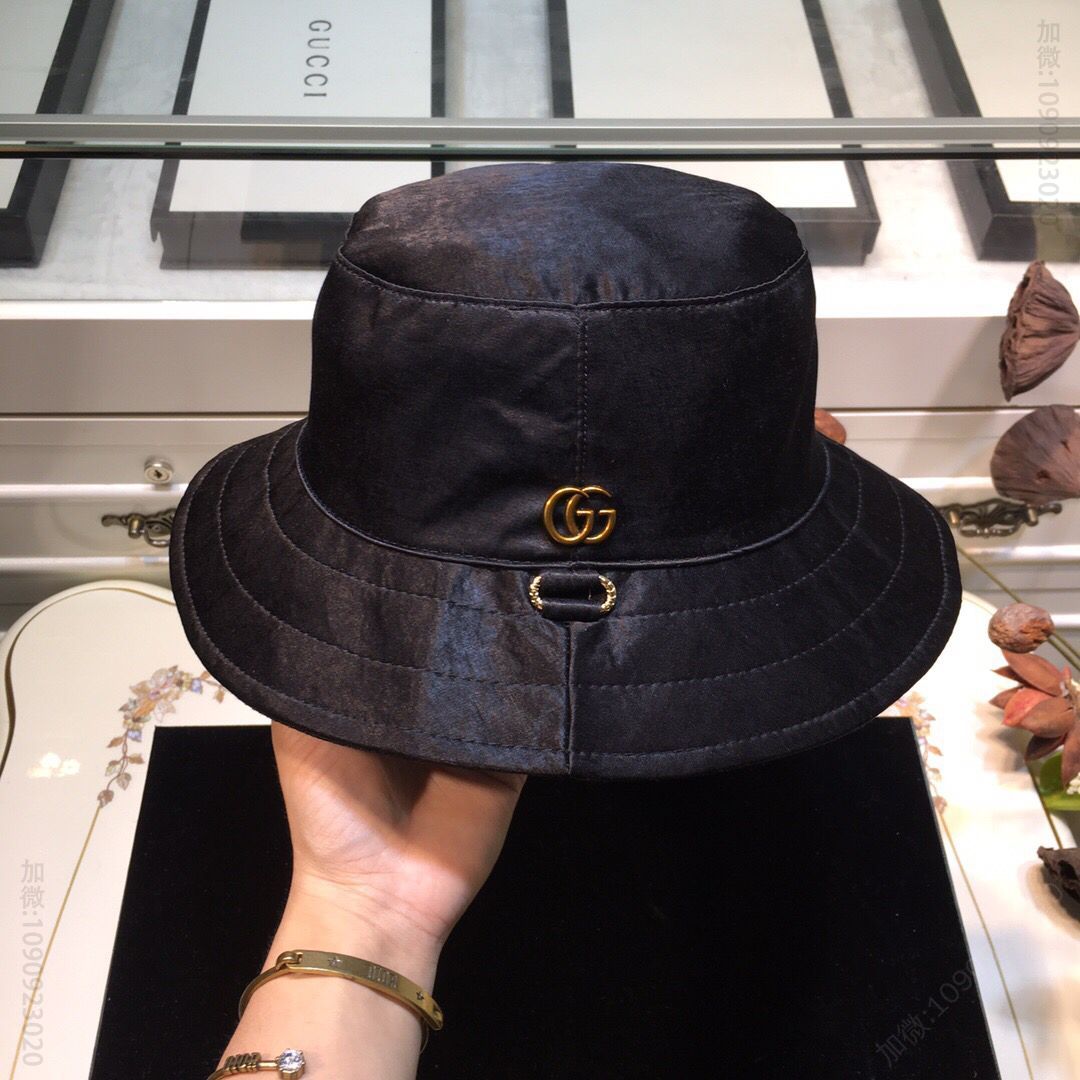 GUCCI古奇原版古金GG渔夫帽
