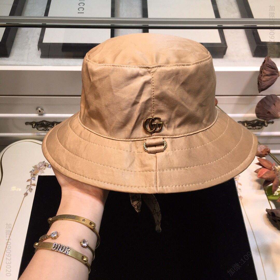 GUCCI古奇原版古金GG渔夫帽