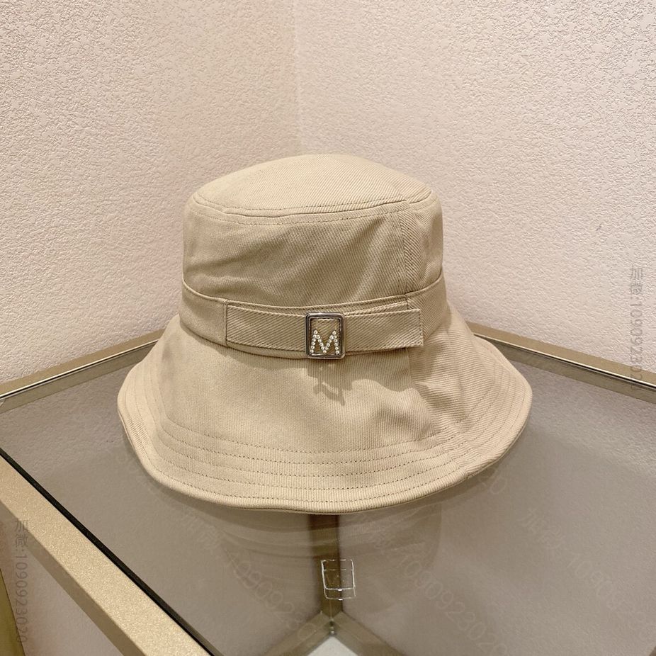 CHANEL香奈儿荷叶边设计透气帆布面料渔夫帽