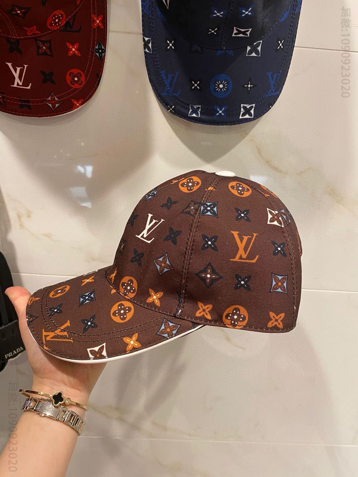 LV路易威登原版帆布料+头层牛皮新款原单棒球帽鸭舌帽