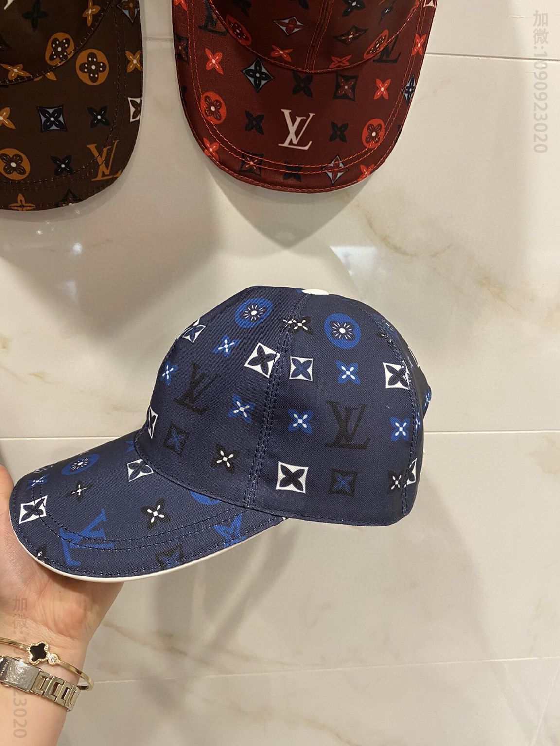 LV路易威登原版帆布料+头层牛皮新款原单棒球帽鸭舌帽