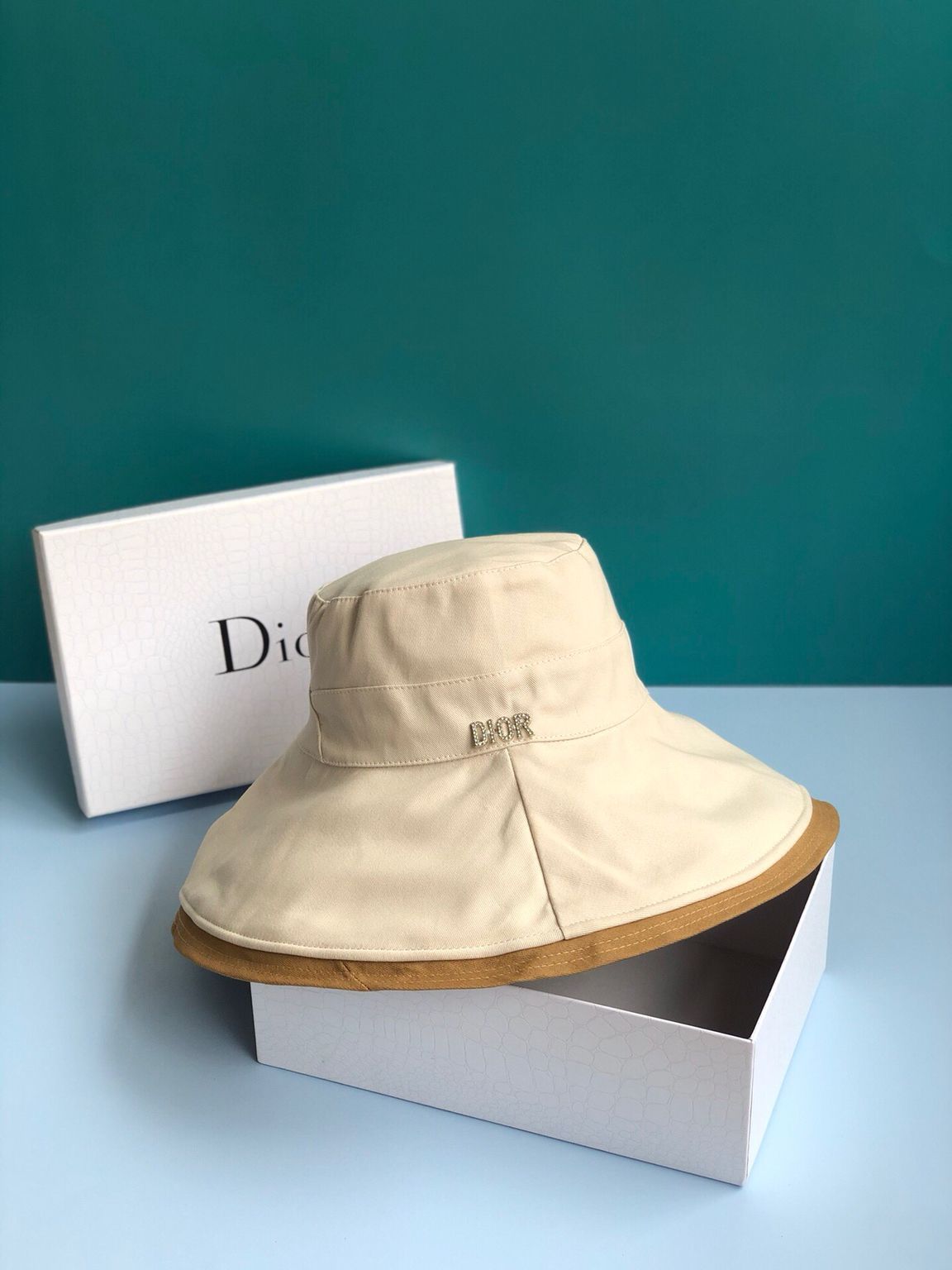 Dior迪奥新品纯棉双面渔夫帽