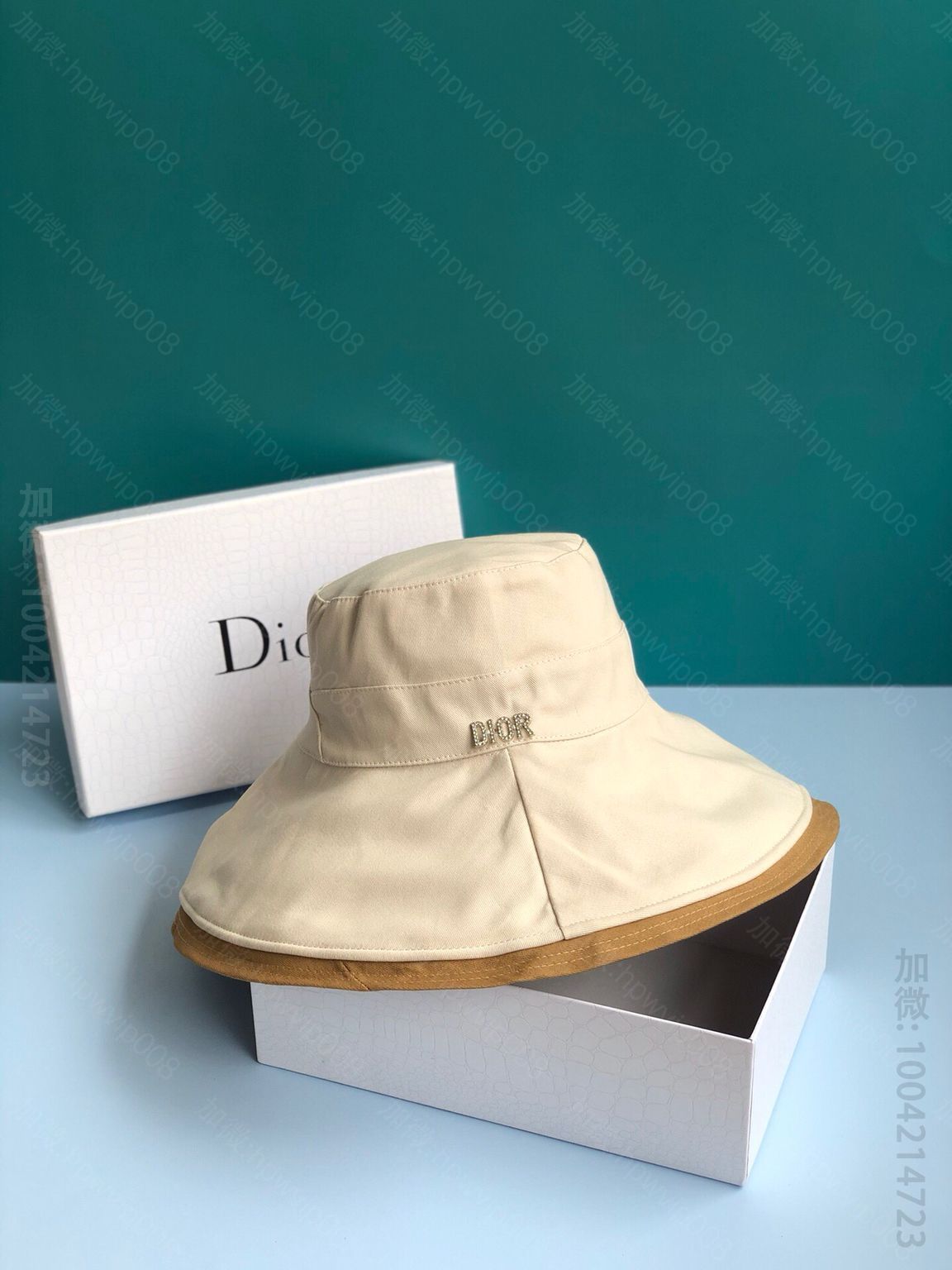 奢品品牌迪奥女士帽子 Dior迪奥新品纯棉双面渔夫帽 奢品迪奥女士帽子 
