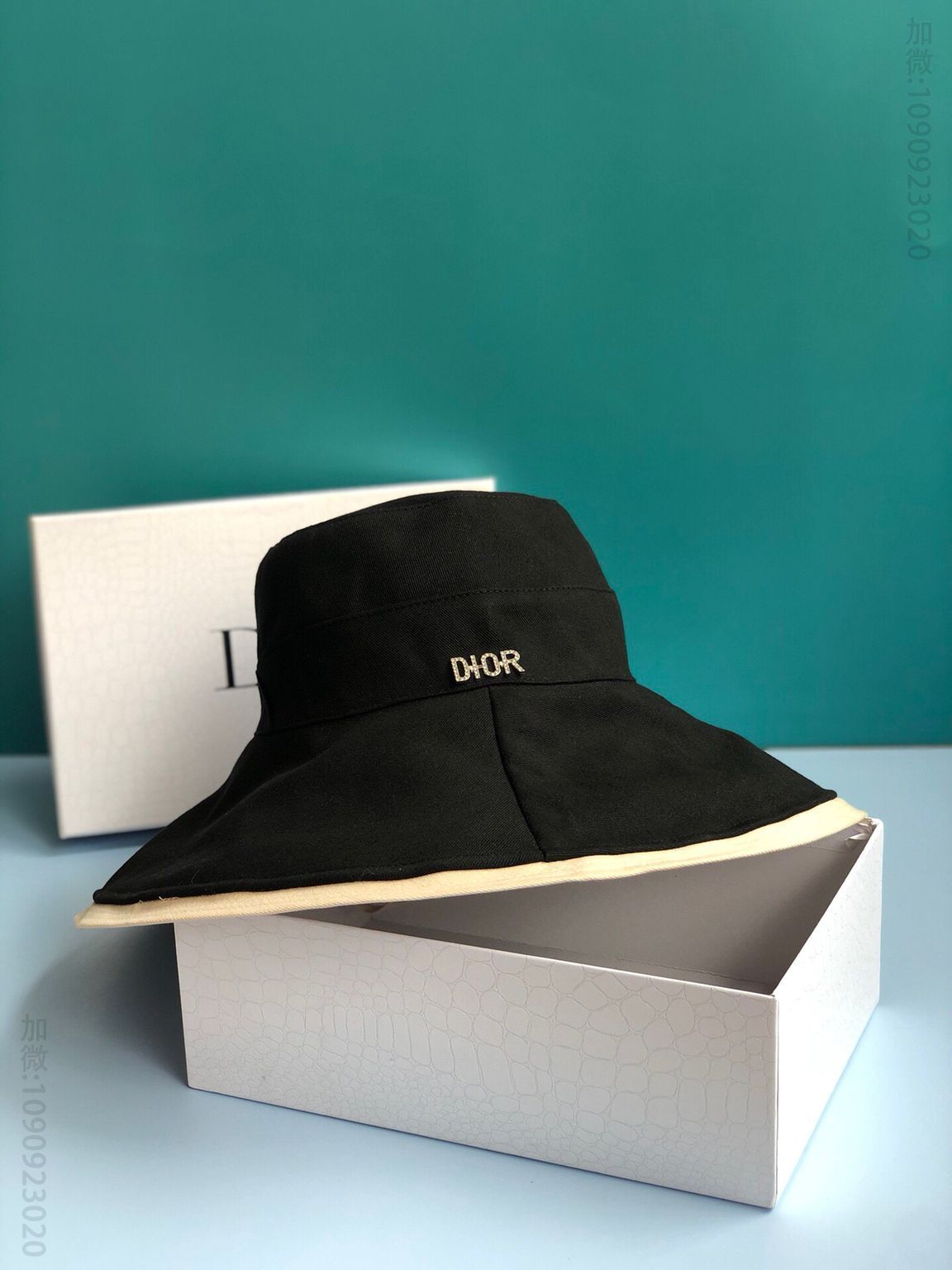 Dior迪奥新品纯棉双面渔夫帽