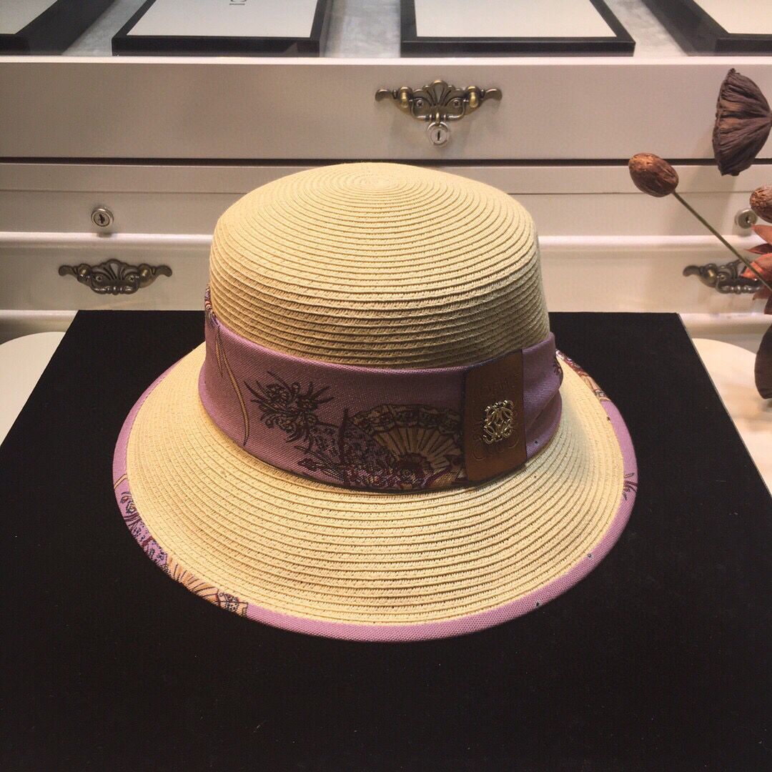 高仿罗意威女款帽子 罗意威帽子图片 Paula's lbiza夏日限定系列美人鱼草帽 