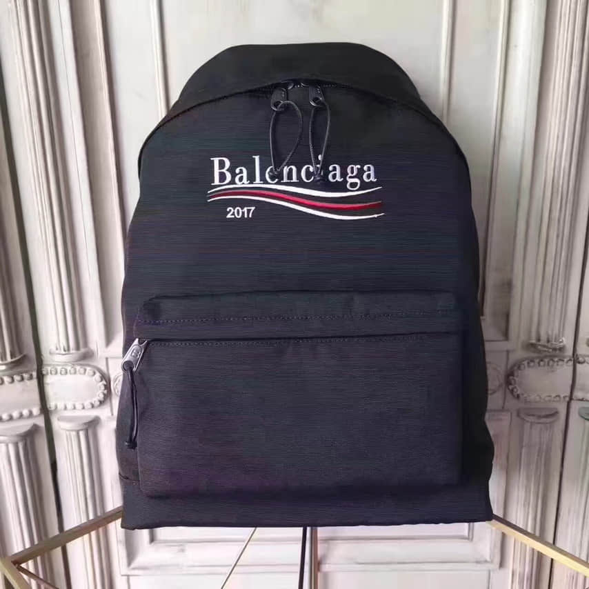 巴黎世家（Balenciaga） 2017秋冬新款 刺绣可乐LOGO 双肩包