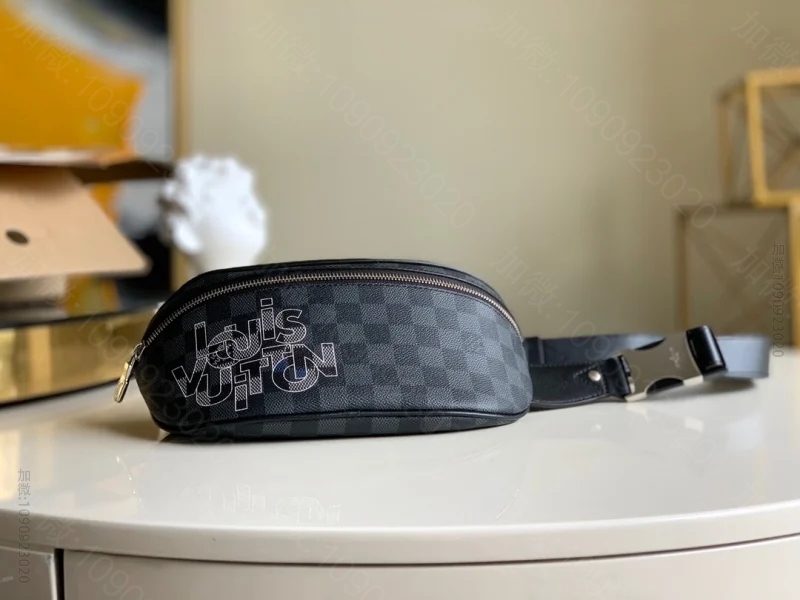 LV N40295 Bumbag 腰包 2023新款灰色交织字母腰包