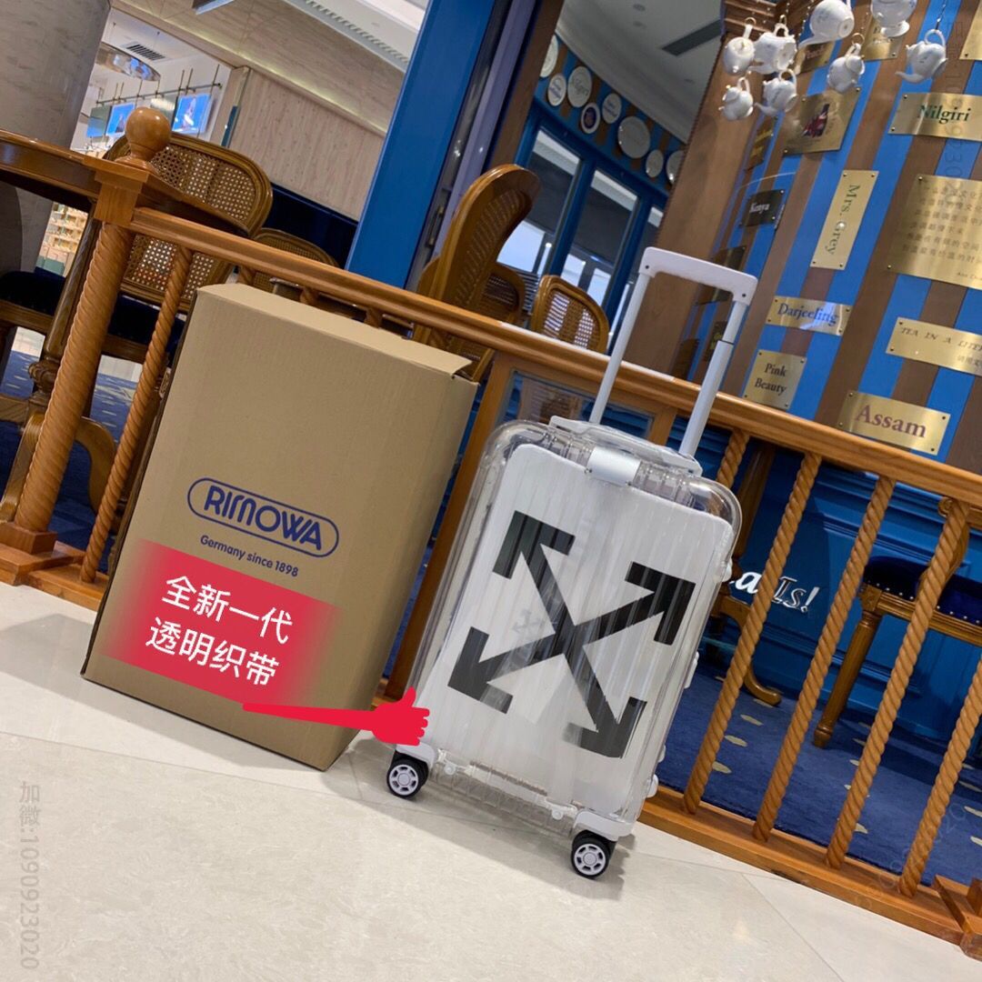 Rimowa日默瓦二代Off-White透明箱拉杆箱