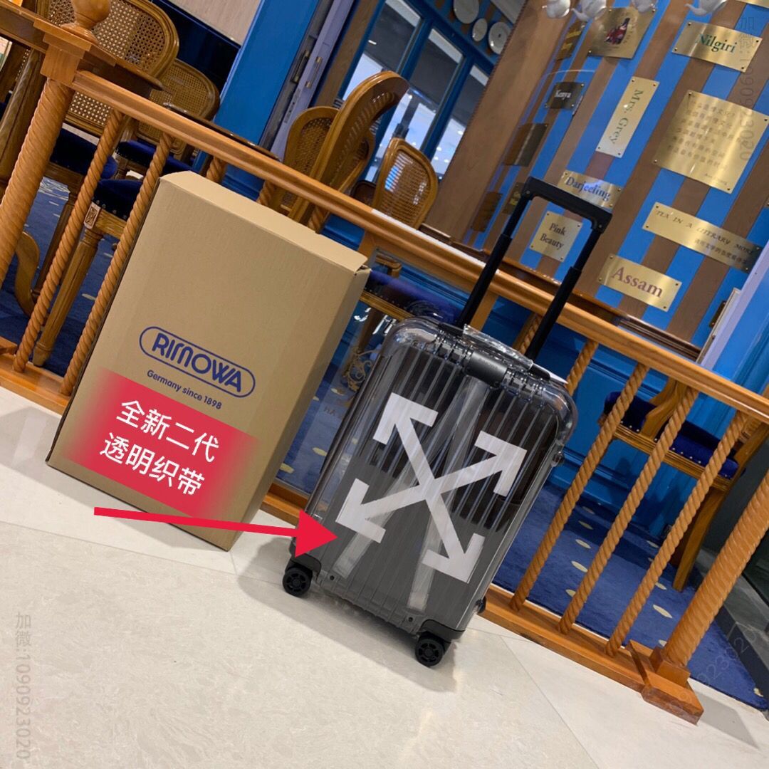 Rimowa日默瓦二代Off-White透明箱拉杆箱