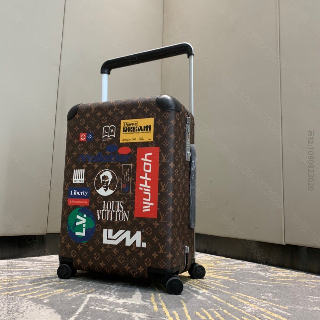 LV路易威登Monogram 帆布点缀旅行贴饰Horizon 拉杆箱