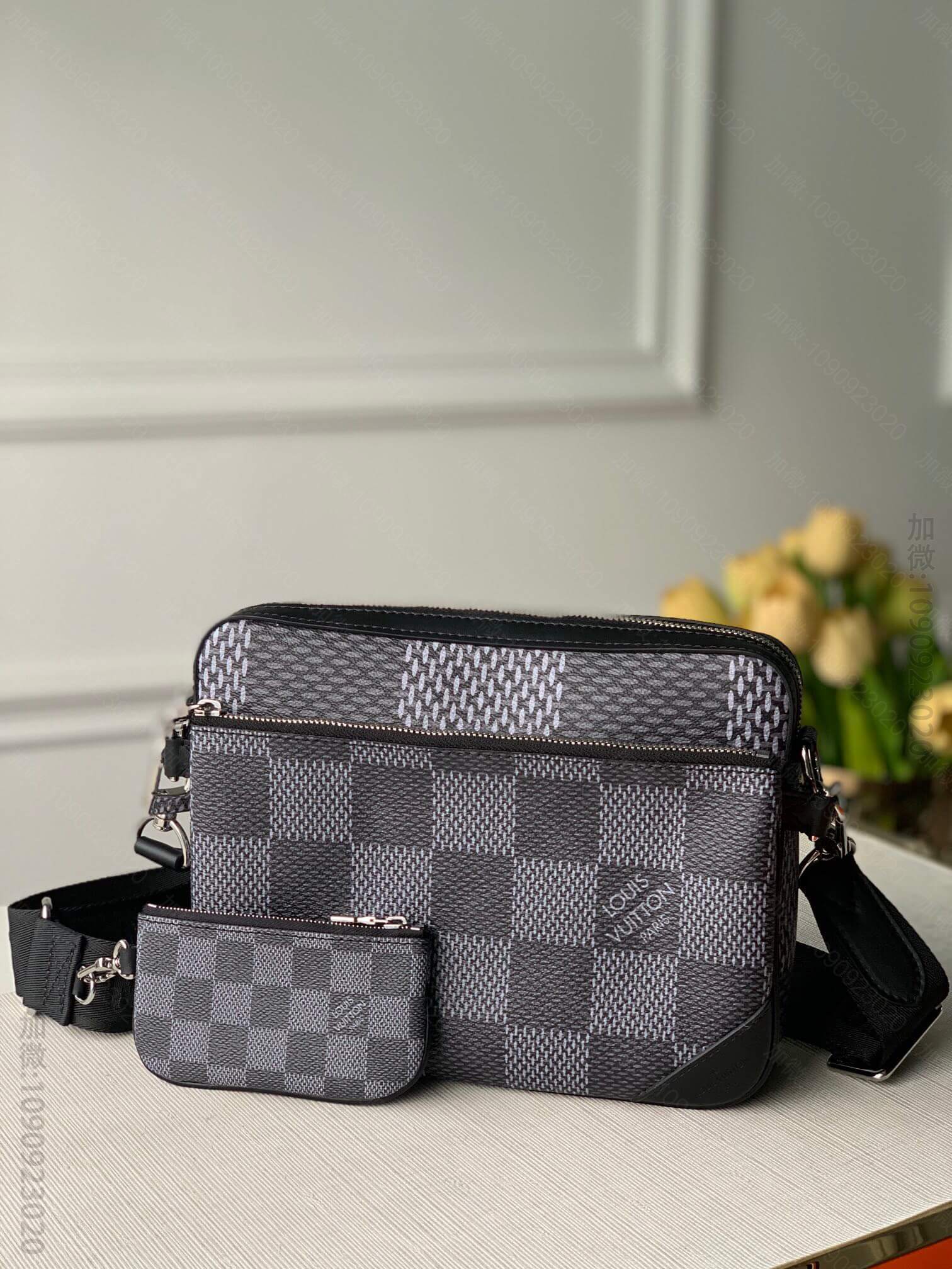 LV N50017 Louis Vuitton 棋盘格Trio邮差包