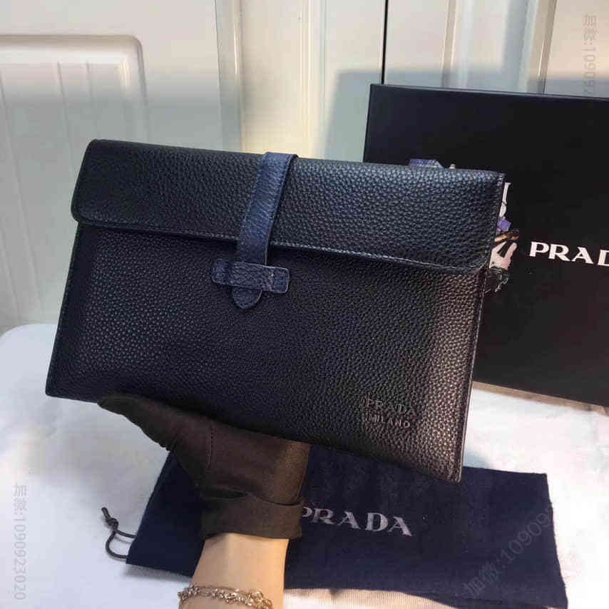普拉达PRADA2017年专柜同步新款男士手拿包VA8323