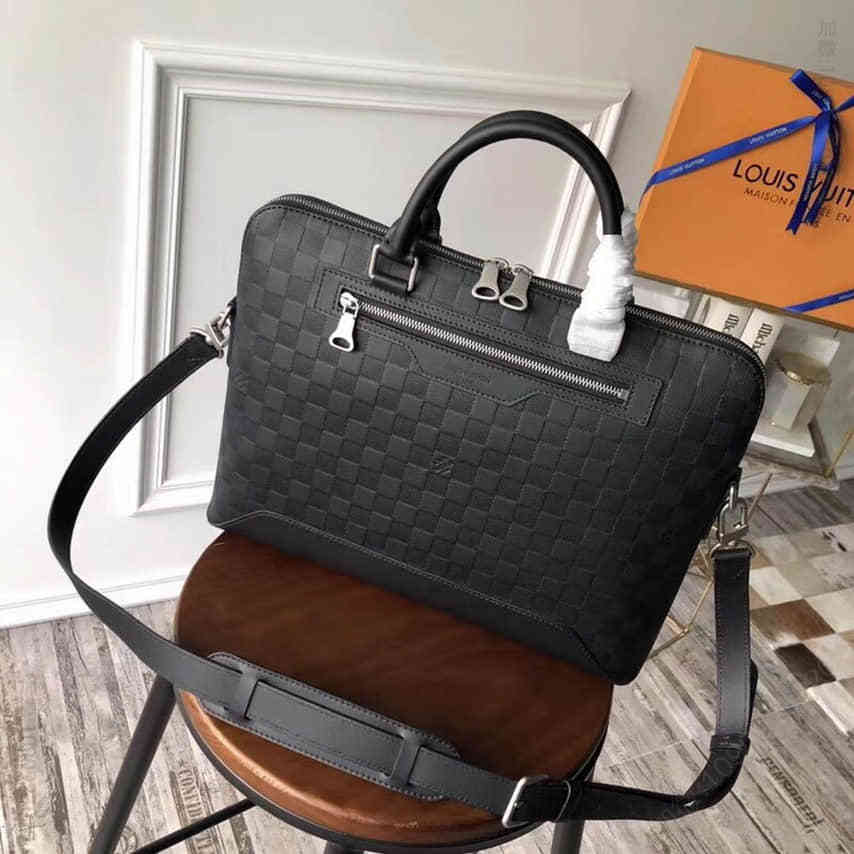 路易威登LV Damier Infini格纹牛皮Avenue Soft公文包 N41019