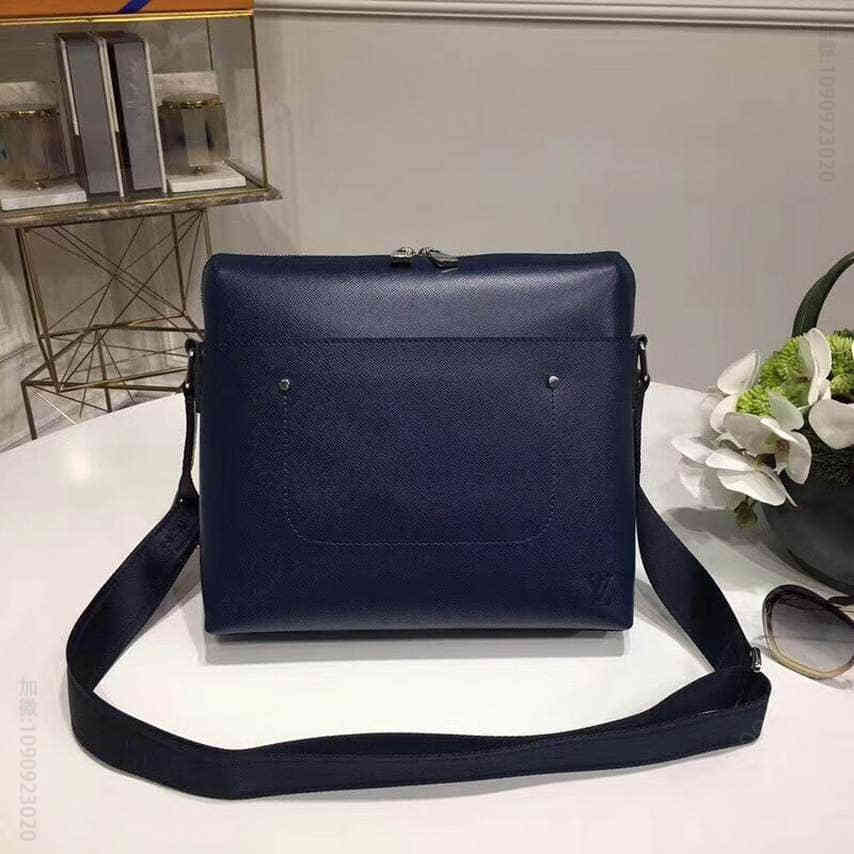 LV 路易威登Grigori中号邮差包M30206蓝色
