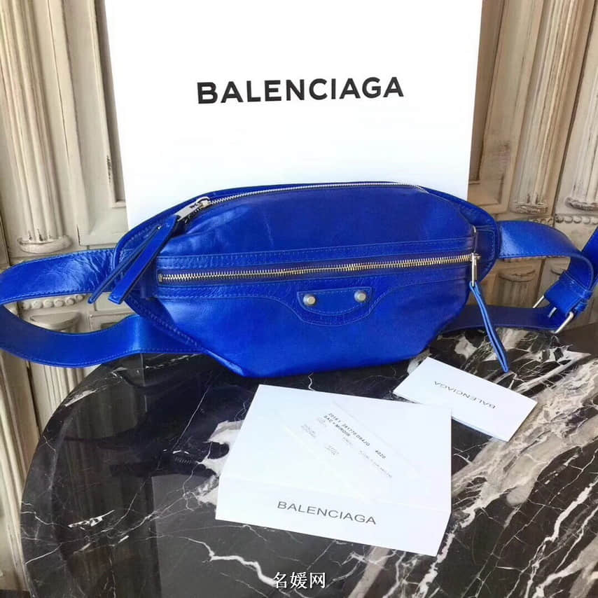 巴黎世家Balenciaga 2023新款 油蜡牛皮 男女通用胸包/腰包