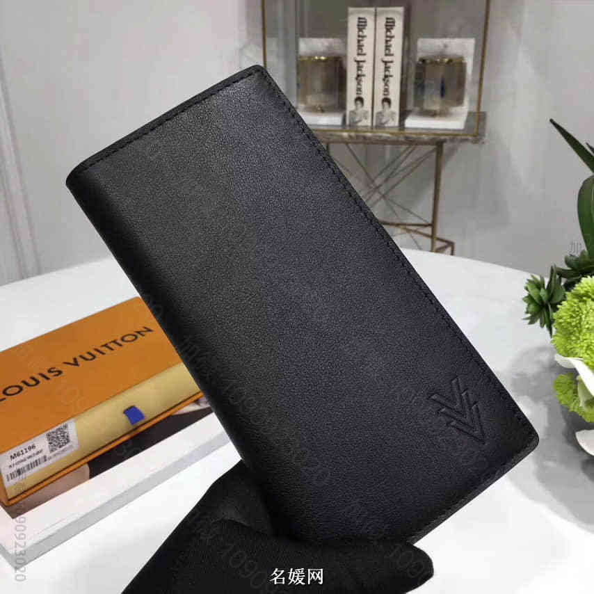 LV/路易威登 小牛皮 Ombre Brazza 长款对折钱夹 M61196