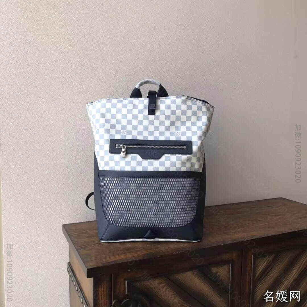lv/路易威登 18新款 棋盘格抽绳口 Matchpoint双肩包 N400...