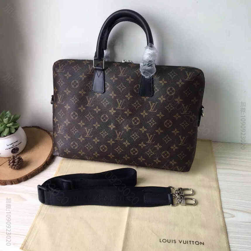 LV N48224 简单款老花男士公文包 男士精仿包包