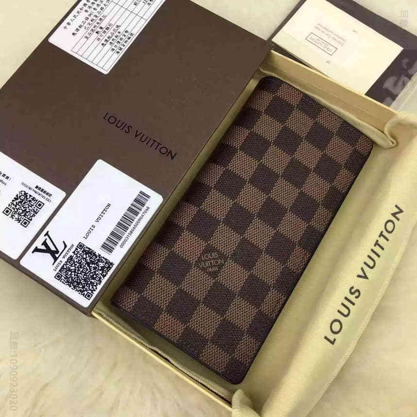 路易威登Brazza长款钱夹 N63243 LV Damier Cobalt帆布新款钱包充满活力的个性