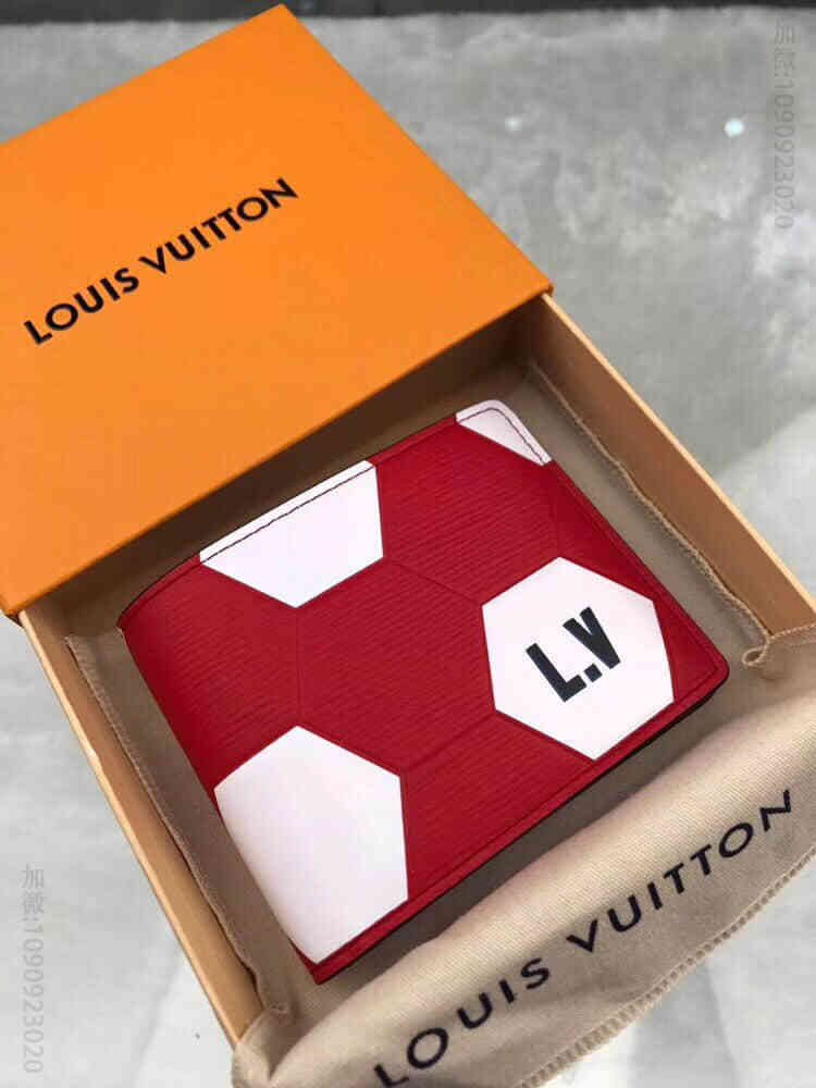 LV/路易威登 18ss新款 世界杯足球图案Slender钱夹 M63228
