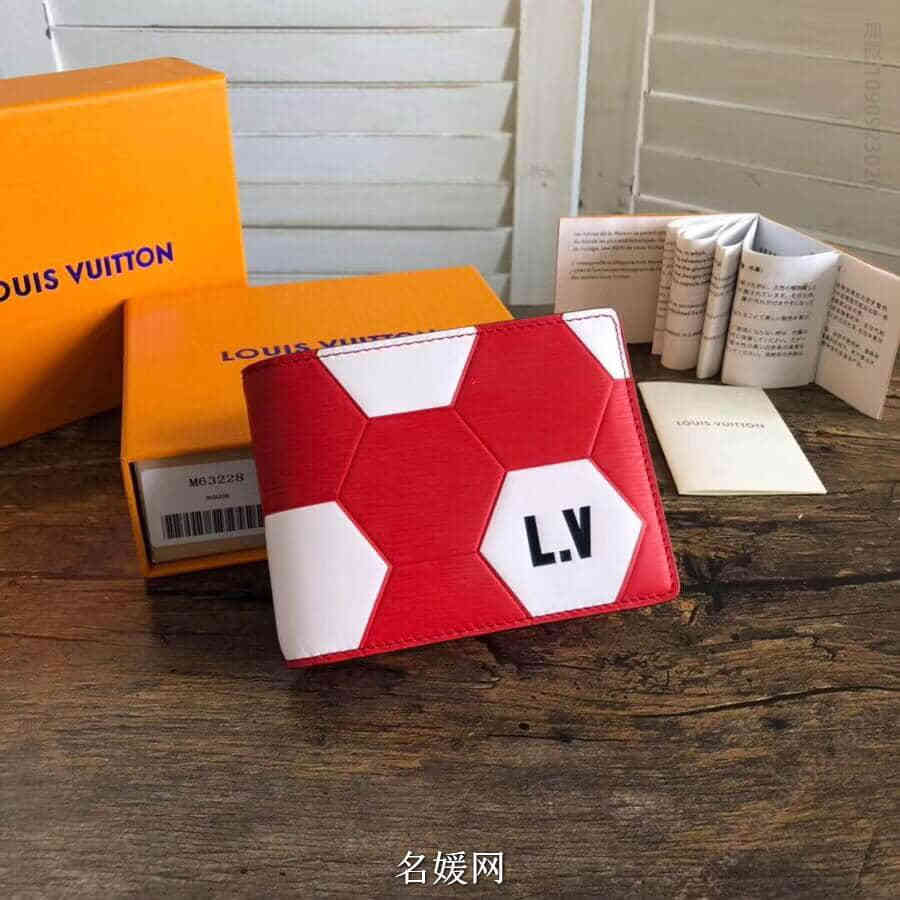 LV/路易威登 18ss新款 世界杯足球图案Slender钱夹 M63228