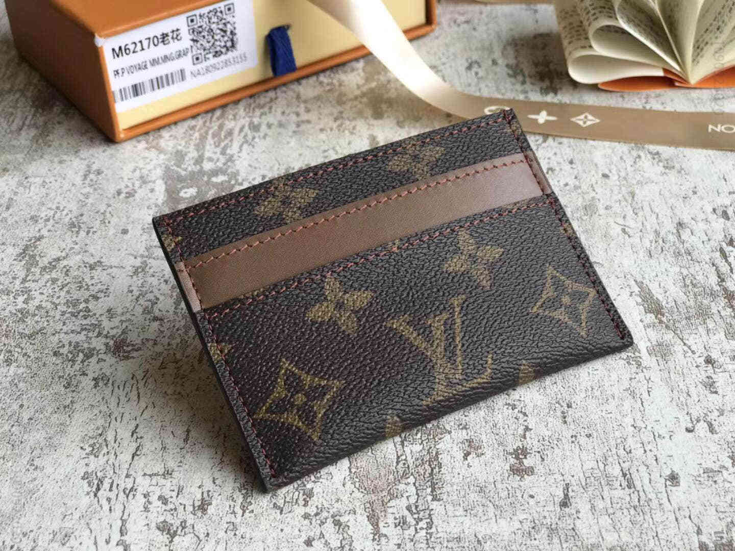 LV/路易威登 PORTE CARTES DOUBLE 卡片夹 老花